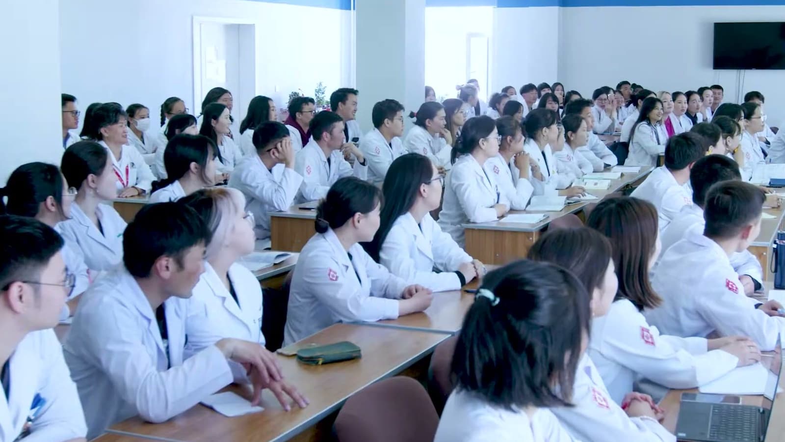 In the lecture hall